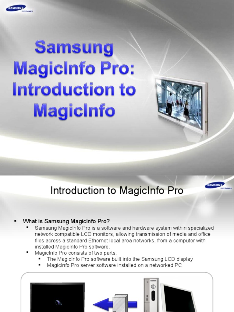 MagicINFO Server Requirements Overview | PDF | Personal Computers ...