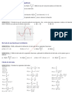 Ejercicios Derivadas y Aplicaciones