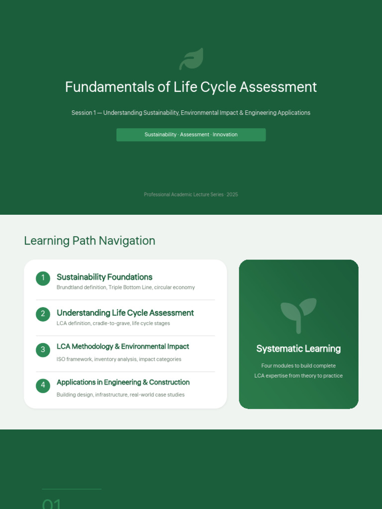 Session 1 - Fundamentals of Life Cycle Assessment | PDF | Life Cycle ...