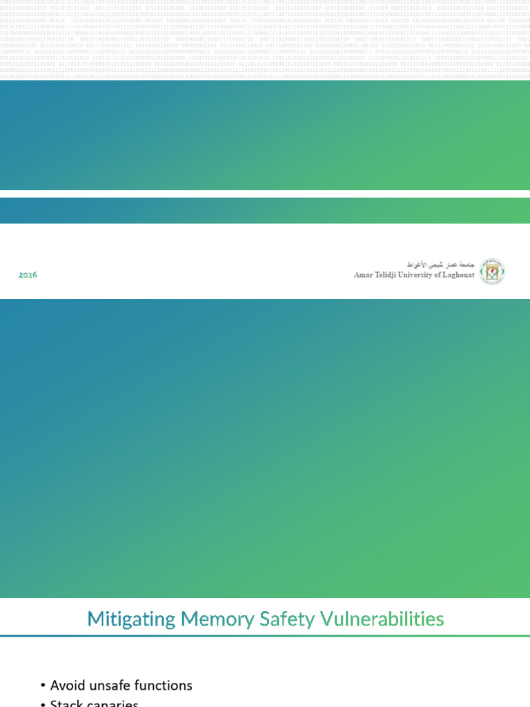 05.mitigating Memory Safety Vulnerabilities (Part1) | PDF | Pointer ...