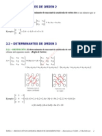 Teoria Resolución de Sistemas Mediante Determinantes