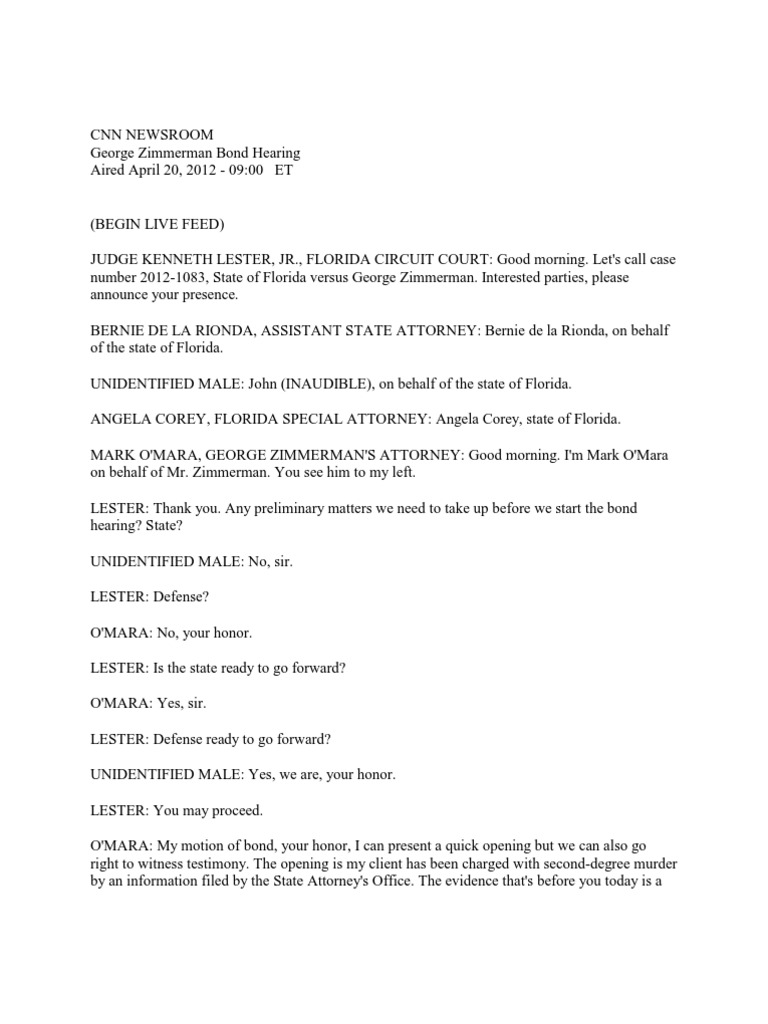 Bond Hearing Script PDF Criminal Justice Crime & Violence