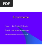 E-Commerce: Name: Dr. Nasim Z. Hosein E-Mail: Nhosein@northern - Edu Phone Number: 605-626-7724