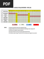 Weekly Kitchen Duty Roster Format | PDF