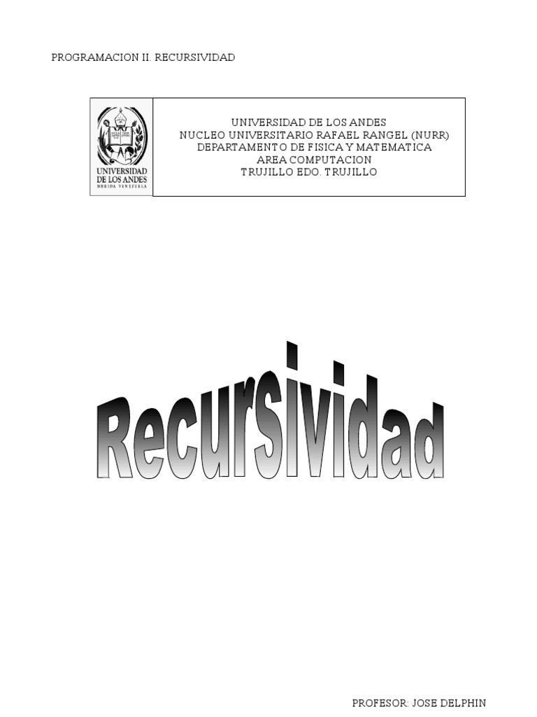 Ejemplos de Recursividad en C++ | PDF | Recursividad | Algoritmos