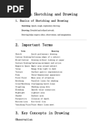 Principles of Free Hand Sketching | PDF | Drawing | Composition (Visual ...