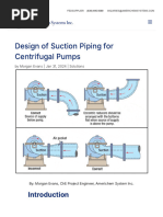 Suction Piping Design Guidelines | PDF | Pump | Process Engineering