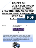 Project On Dol Starter For FWD P &rev P &FWD Inching &REV INCHING Along With Remote FWD P &remote Stop For S .C.I.Motor