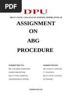 VBG Collection Guidelines for Nurses | PDF