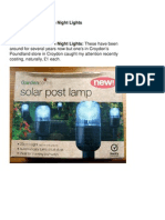 Solar Powered Garden Night Lights Using Ana608