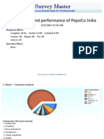 A Study On Brand Performance of Pepsico India