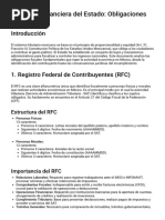 Disposiciones del RCFF sobre obligaciones fiscales | PDF | Contabilidad ...
