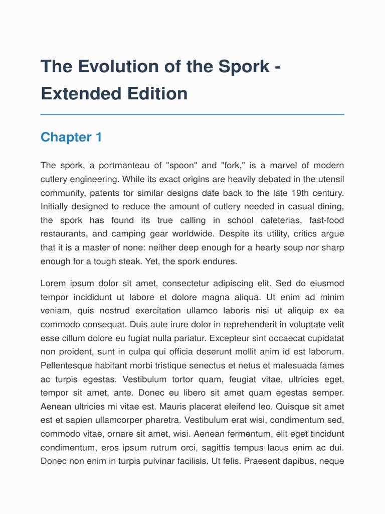 Evolution of The Spork Extended | PDF