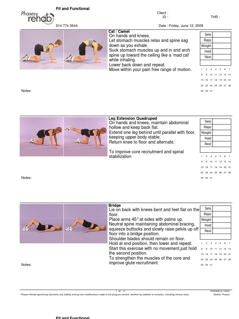 Fit and Functional: THR: Date: ID: 914 774 3644 Client | PDF | Sports ...
