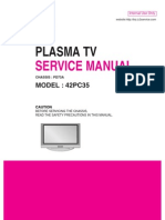 Lg Pd73a Chassis 42pc35 Plasma Tv Sm