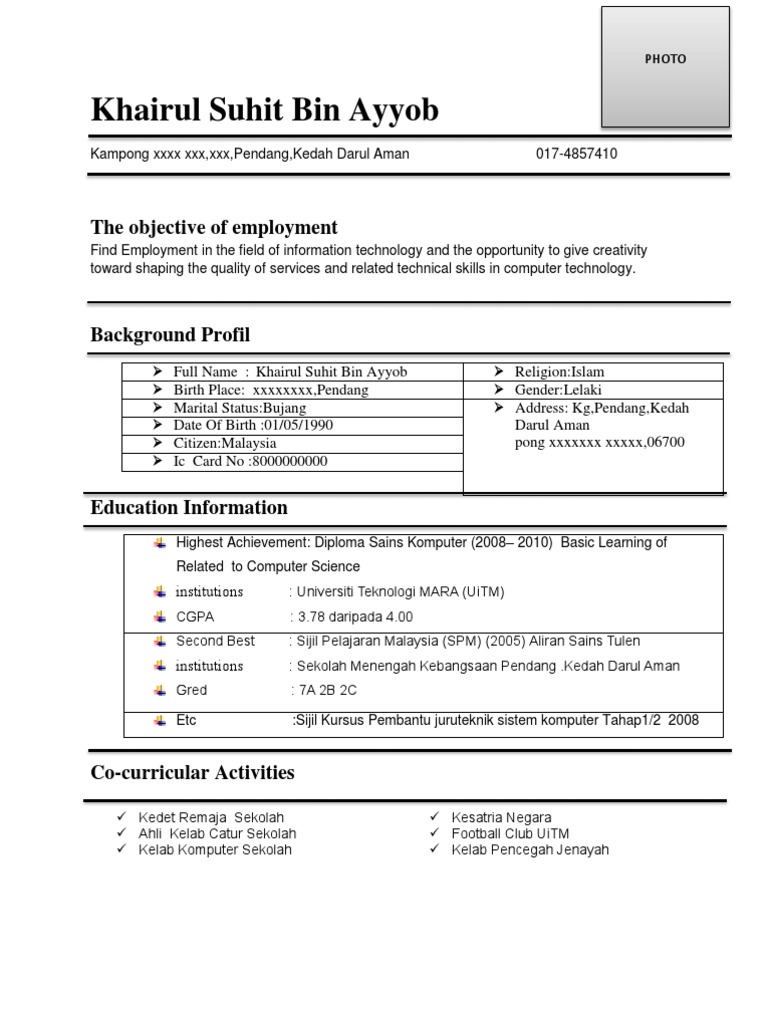 Computer Repair Technician Resume Yang Lengkap Customer 