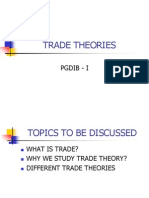 Trade Theories: Pgdib - I