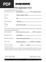 RTGS/NEFT Application Form Template | PDF