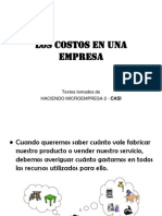 Costo, Ingreso y Utilidad 2012-I