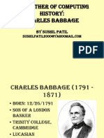 The Father of Computing History: Charles Babbage: by Sushil Patil