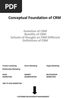 CRM Conceptual Foundation