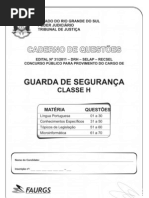 prova guarda de segurança