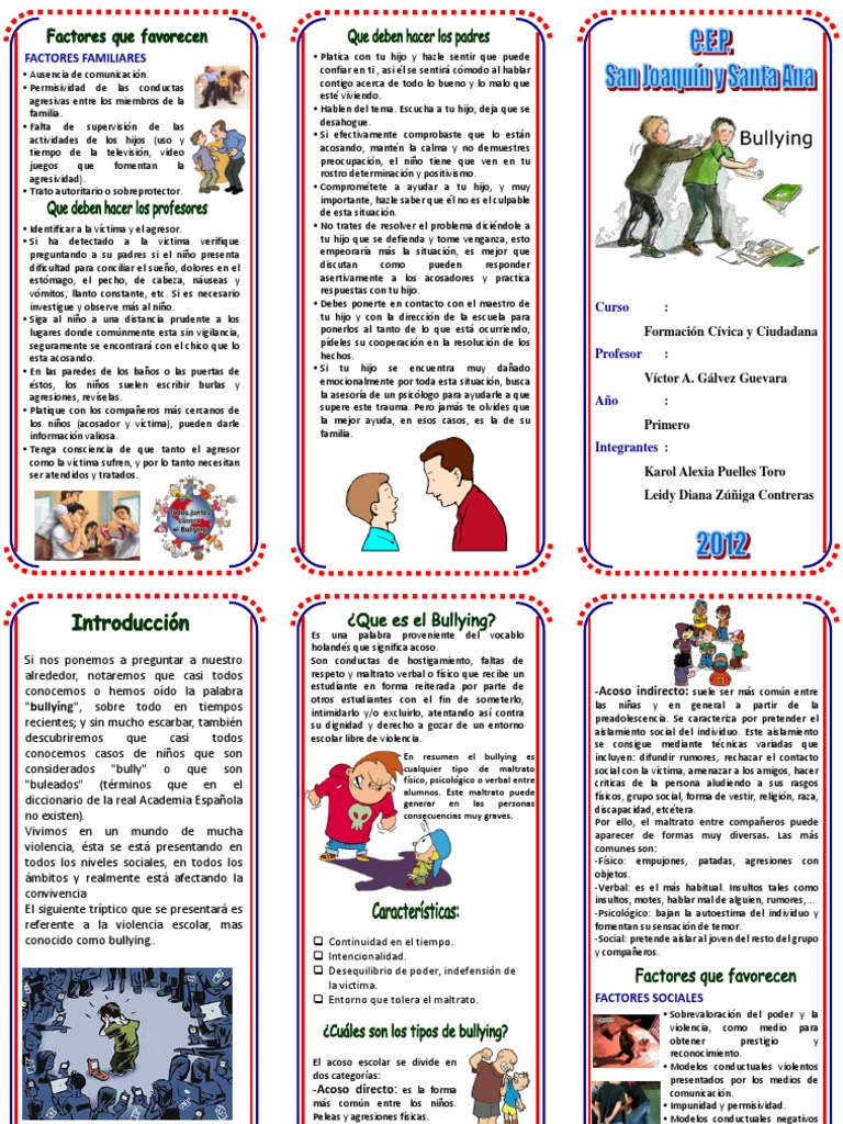 Factores familiares en el bullying | PDF | Violencia | Agresión