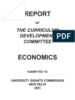 UGC Model Curriculum Economics