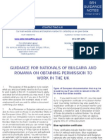 Guidance For Bulgaria Romania 0408