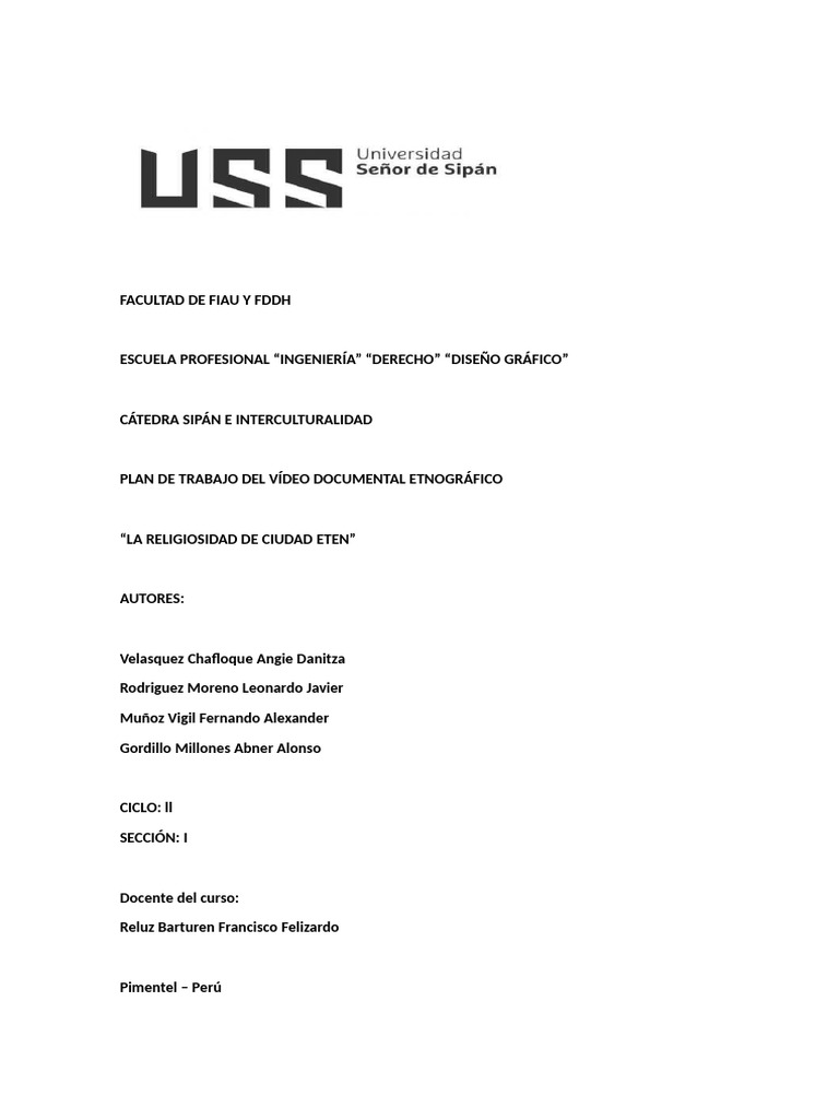 FACULTAD DE FIAU Y FDDH | PDF