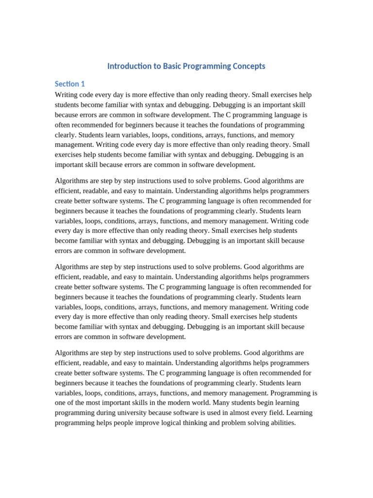 document_1 | PDF | Computer Programming | Programming Language
