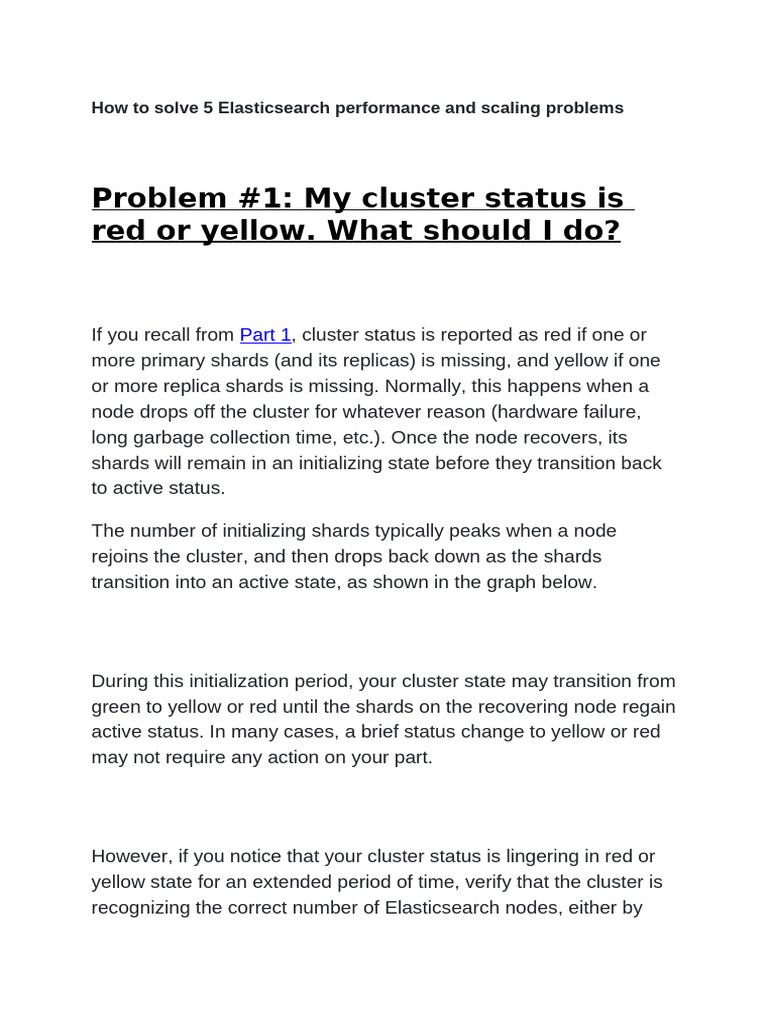 How To Solve 5 Elasticsearch Performance and Scaling Problems | PDF ...