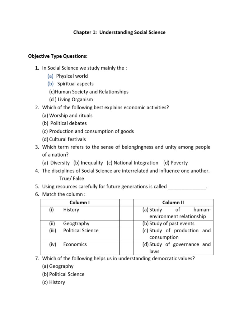 History Assignment, IX, Understanding Social Science | PDF | Social ...
