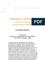 Martin Barbero Television y Melodrama