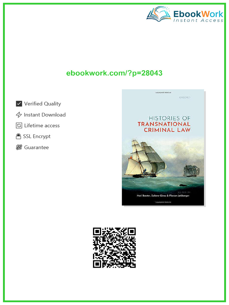 Full Ebook Histories of Transnational Criminal Law Neil Boister Editor ...