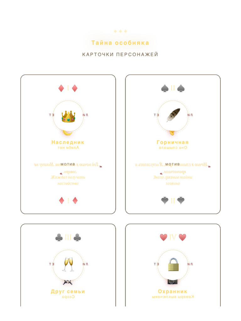 Character Cards | PDF