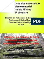 O Ambiente Material Currículo Mínimo 3º Bim