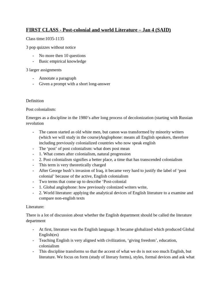 POCO Class Notes | PDF