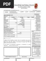 PNP ID Application Form Guidelines | PDF | Law