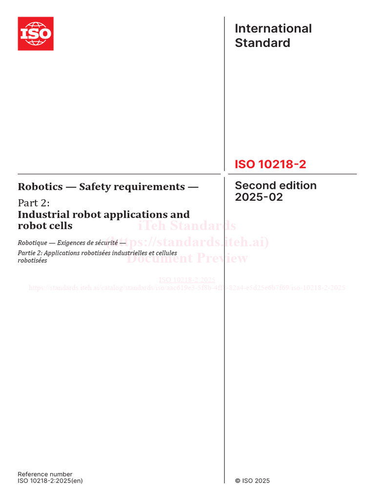 Iso 10218 2 2025 | PDF