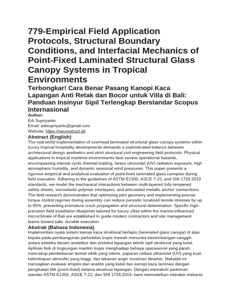 779-Empirical Field Application Protocols, Structural Boundary ...