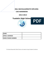 Tualatin High School: International Baccalaureate Diploma Cas Handbook 2012-2014