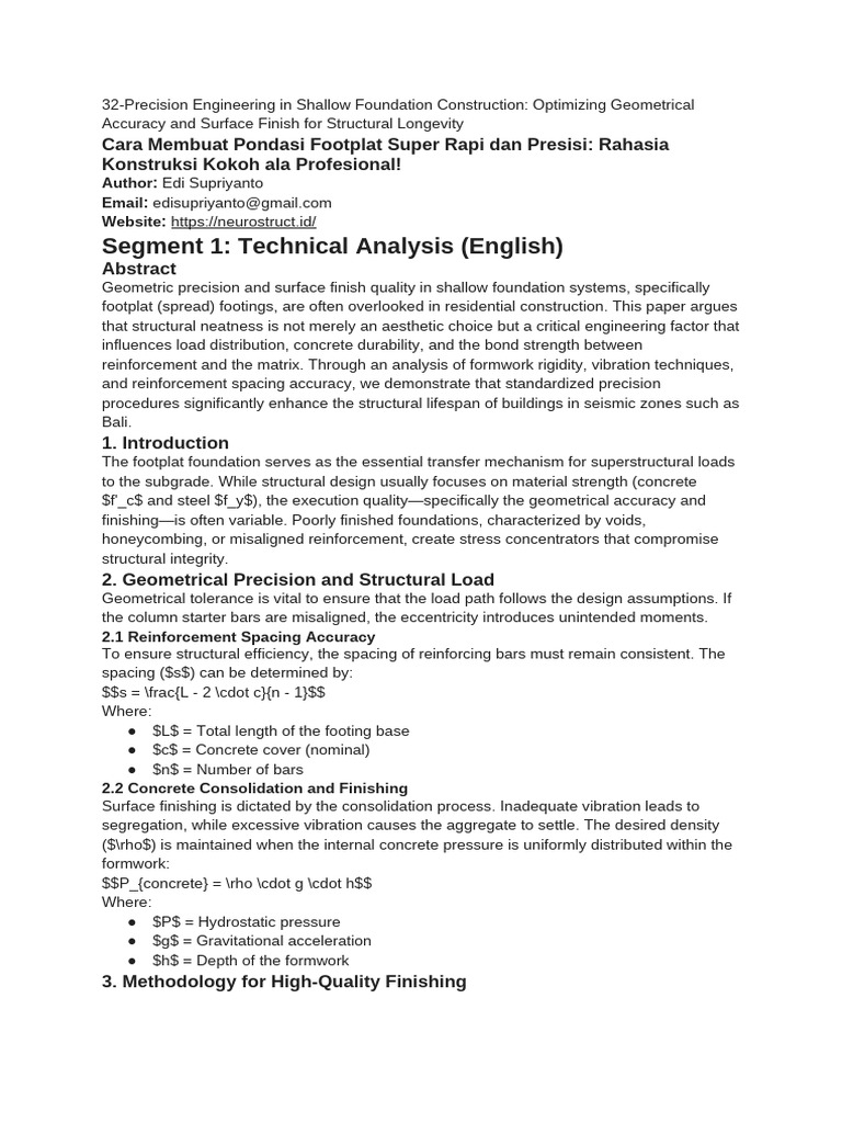 32-Precision Engineering in Shallow Foundation Construction_ Optimizing ...