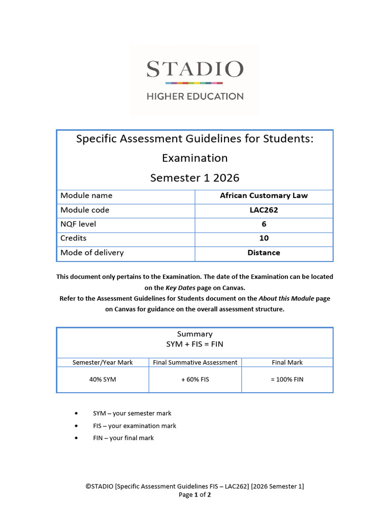 Exam Guideline | PDF | Knowledge