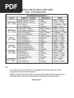 2026 Mock Exam Timetable | PDF