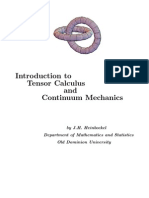 Introduction to Tensor Calculus & Continuum Mechanics - J. Heinbockel