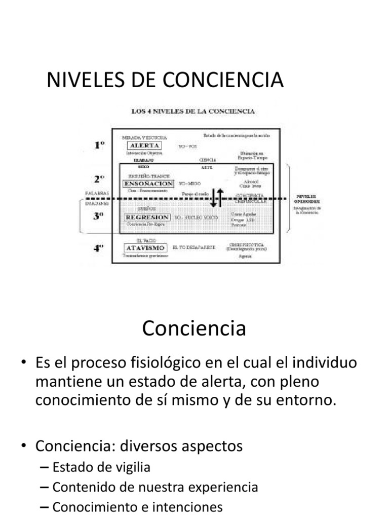 Niveles de Conciencia | PDF | Corteza cerebral | Coma