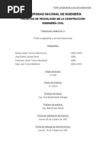 Topografía practica 3 perfil longitudinal
