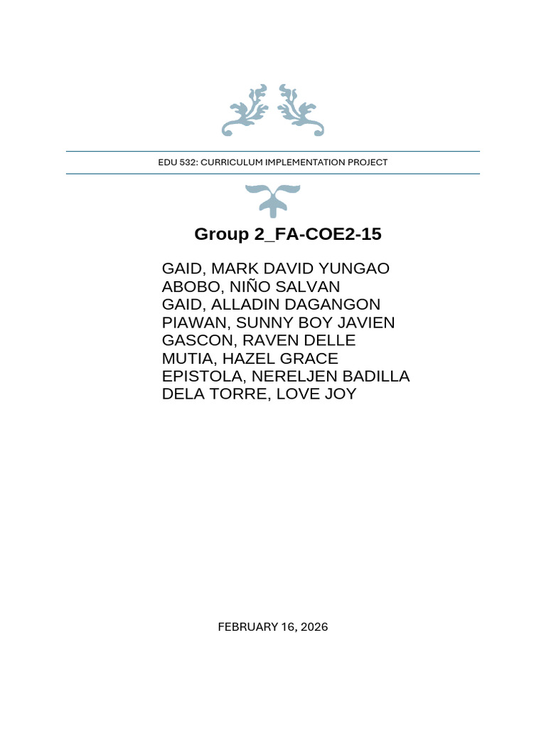 Edu 532 p2 Project Group 2 (3) | PDF | Teachers | Differentiated ...