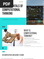 Four Pillars of Computational Thinking | PDF | Algorithms | Pattern ...